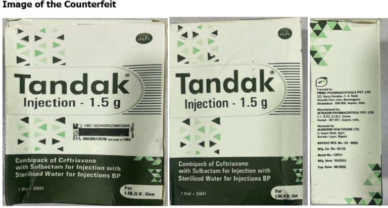 Counterfeit Tandak Injection 1.5g