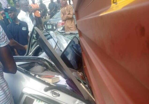 Woman in Lagos killed by falling container